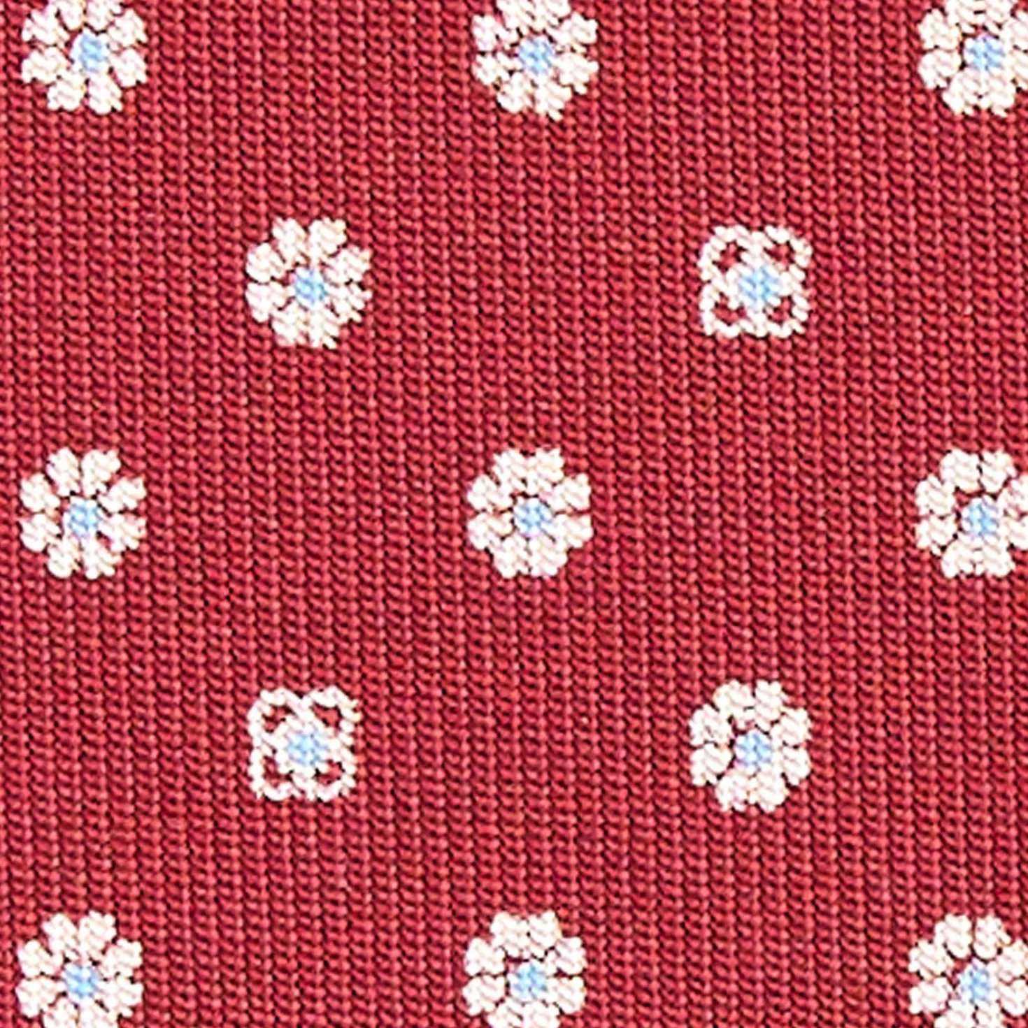 CRAVATTA SARTORIALE CLASSICA IN SETA BORDEAUX Microfantasia fiore