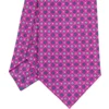 CRAVATTA SARTORIALE CLASSICA IN SETA FUCSIA Microfantasia fiore