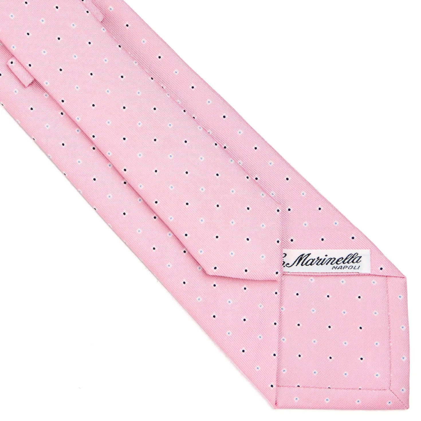 CRAVATTA SARTORIALE CLASSICA IN SETA ROSA Microfantasia fiore