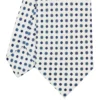 CRAVATTA SARTORIALE CLASSICA IN SETA BIANCA Microfantasia fiore