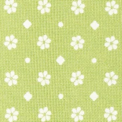 CRAVATTA SARTORIALE CLASSICA IN SETA VERDE CHIARO Microfantasia fiore