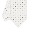 CRAVATTA SARTORIALE CLASSICA IN SETA BIANCA Microfantasia fiore