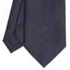 CRAVATTA SARTORIALE CLASSICA IN SETA BLU SCURO Pois