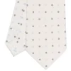 CRAVATTA SARTORIALE CLASSICA IN SETA BIANCA Microfantasia fiore