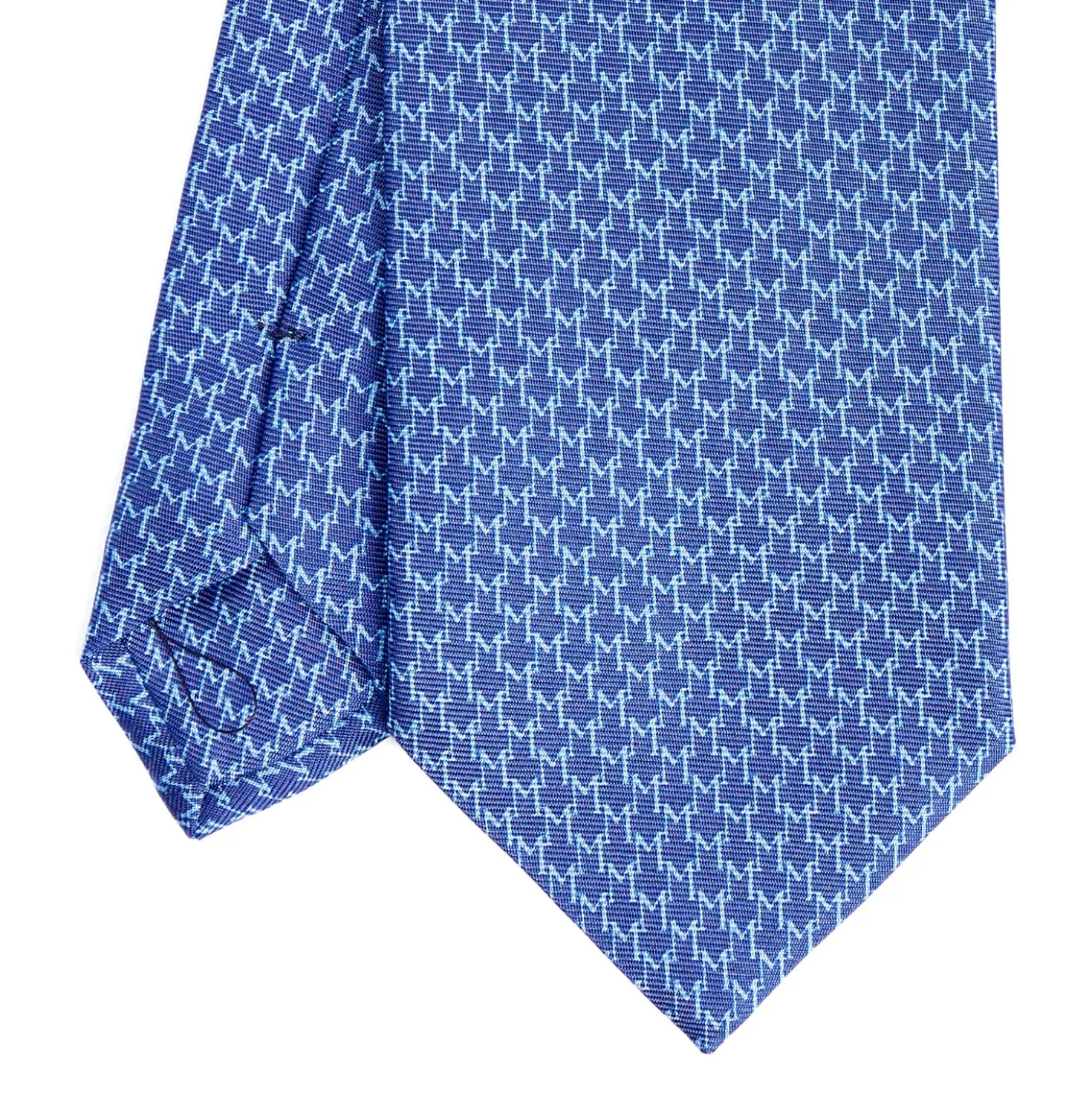 CRAVATTA SARTORIALE CLASSICA IN SETA BLUETTE Microfantasia m geometrica