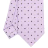 CRAVATTA SARTORIALE 7 CM IN SETA LILLA Microfantasia fiore