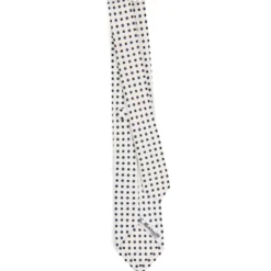 CRAVATTA SARTORIALE 7 CM IN SETA BIANCA Microfantasia fiore
