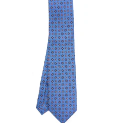 CRAVATTA SARTORIALE EXTRA LONG IN SETA AZZURRO POLVERE Collezione heritage