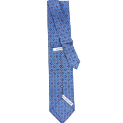 CRAVATTA SARTORIALE EXTRA LONG IN SETA AZZURRO POLVERE Collezione heritage