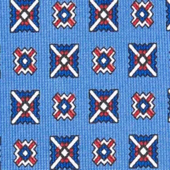 CRAVATTA SARTORIALE EXTRA LONG IN SETA AZZURRO POLVERE Collezione heritage