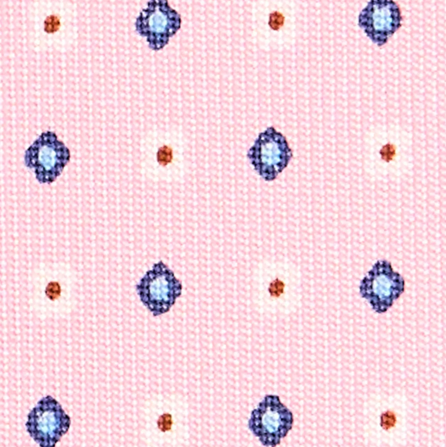 CRAVATTA SARTORIALE EXTRA LONG IN SETA ROSA Microfantasia fiore