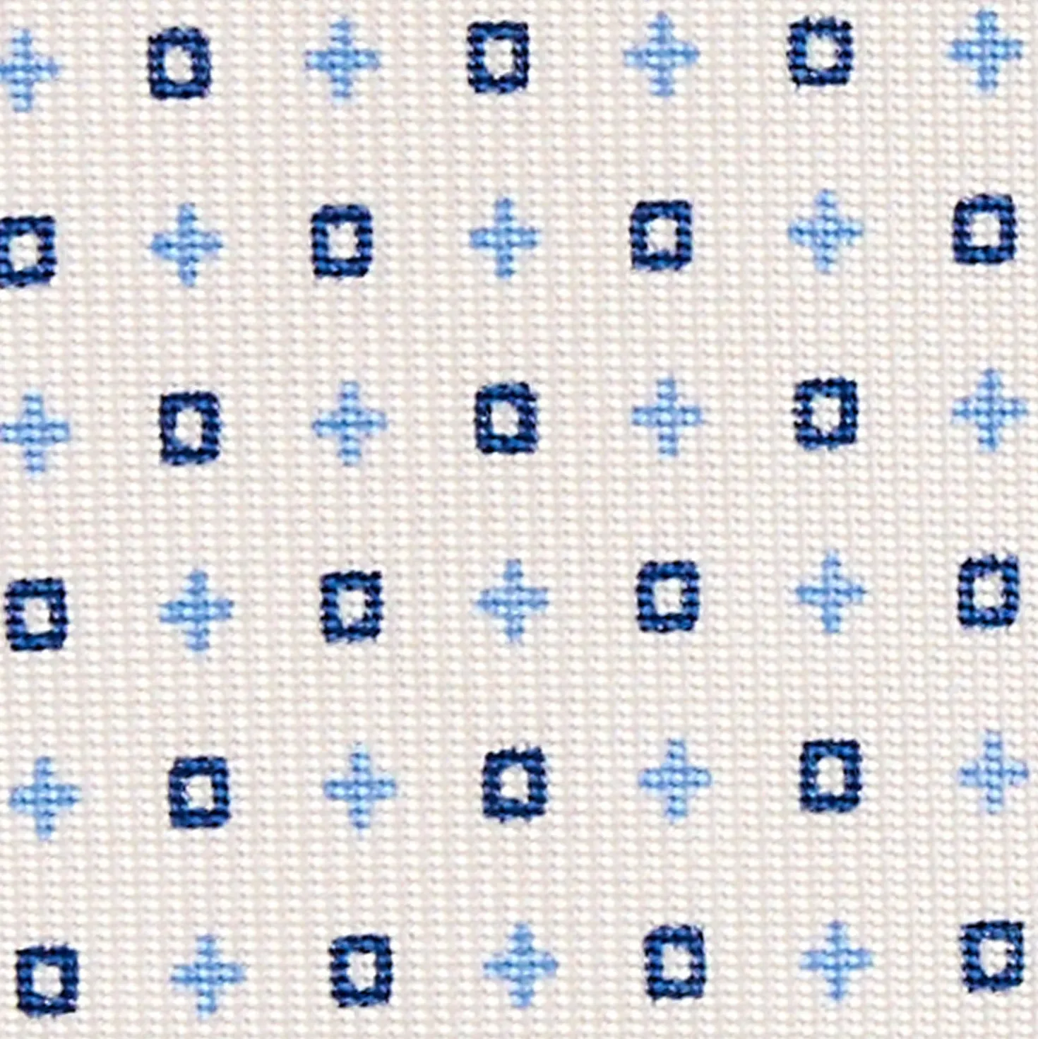 CRAVATTA SARTORIALE EXTRA LONG IN SETA BIANCA Microfantasia fiore