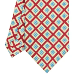 CRAVATTA SARTORIALE EXTRA LONG IN SETA ROSSA Collezione heritage