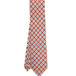 CRAVATTA SARTORIALE EXTRA LONG IN SETA ROSSA Collezione heritage