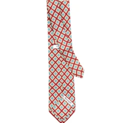 CRAVATTA SARTORIALE EXTRA LONG IN SETA ROSSA Collezione heritage