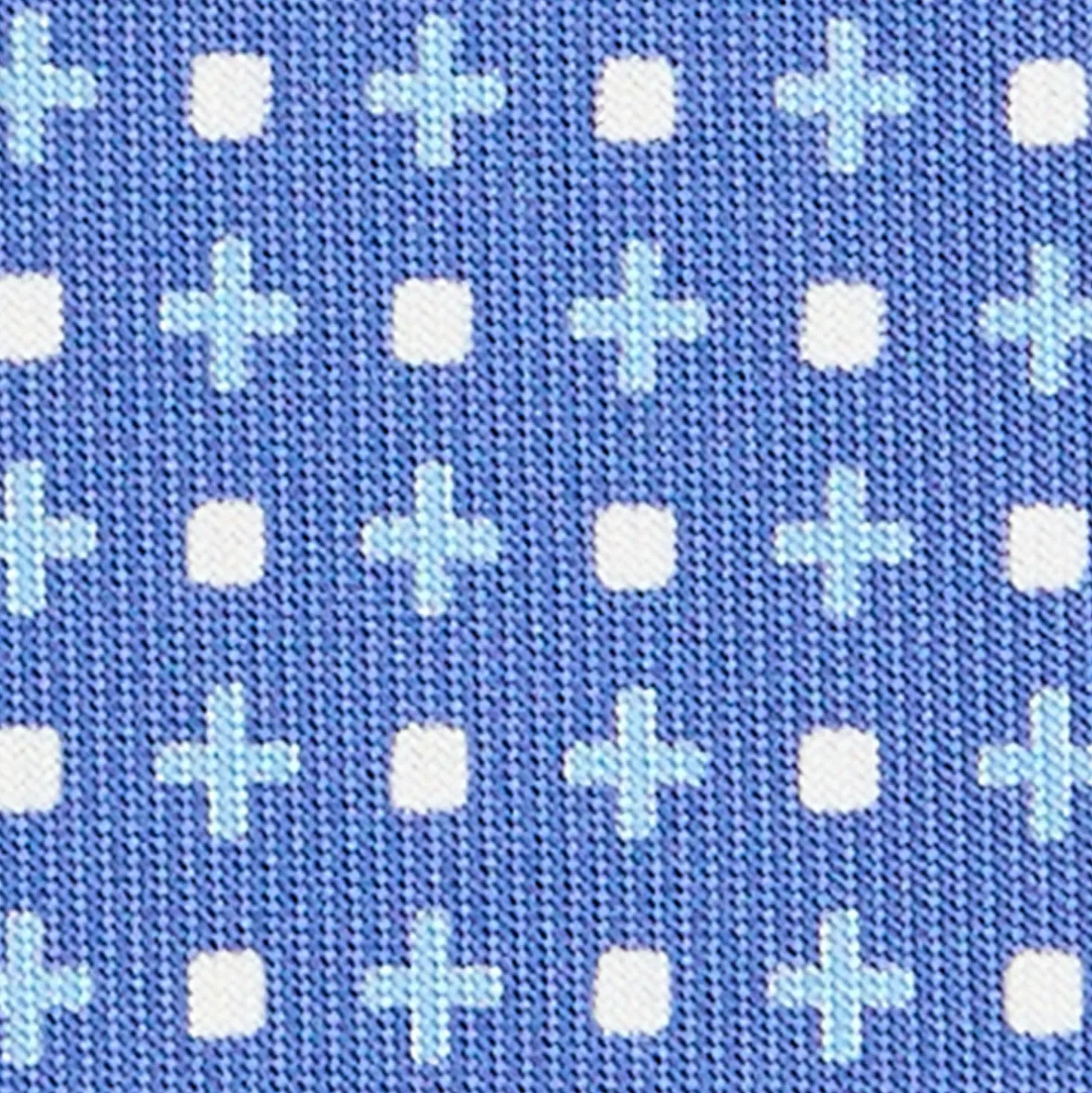 CRAVATTA SARTORIALE EXTRA LONG IN SETA AZZURRO POLVERE Microfantasia fiore