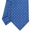 CRAVATTA SARTORIALE EXTRA LONG IN SETA BLUMicrofantasia fiore