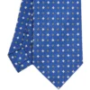 CRAVATTA SARTORIALE EXTRA LONG IN SETA BLUMicrofantasia fiore