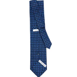 CRAVATTA SARTORIALE EXTRA LONG IN SETA BLU SCURO Collezione heritage