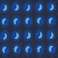 CRAVATTA SARTORIALE EXTRA LONG IN SETA BLU SCURO Collezione heritage
