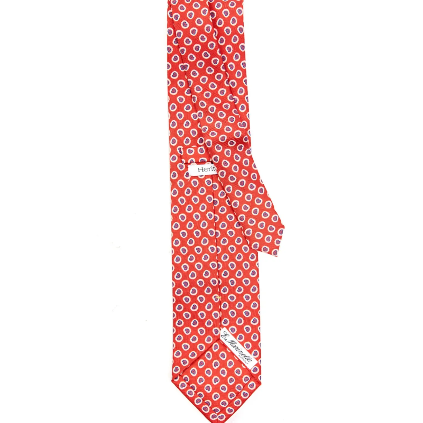 CRAVATTA SARTORIALE EXTRA LONG IN SETA ROSSA Collezione heritage