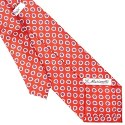 CRAVATTA SARTORIALE EXTRA LONG IN SETA ROSSA Collezione heritage