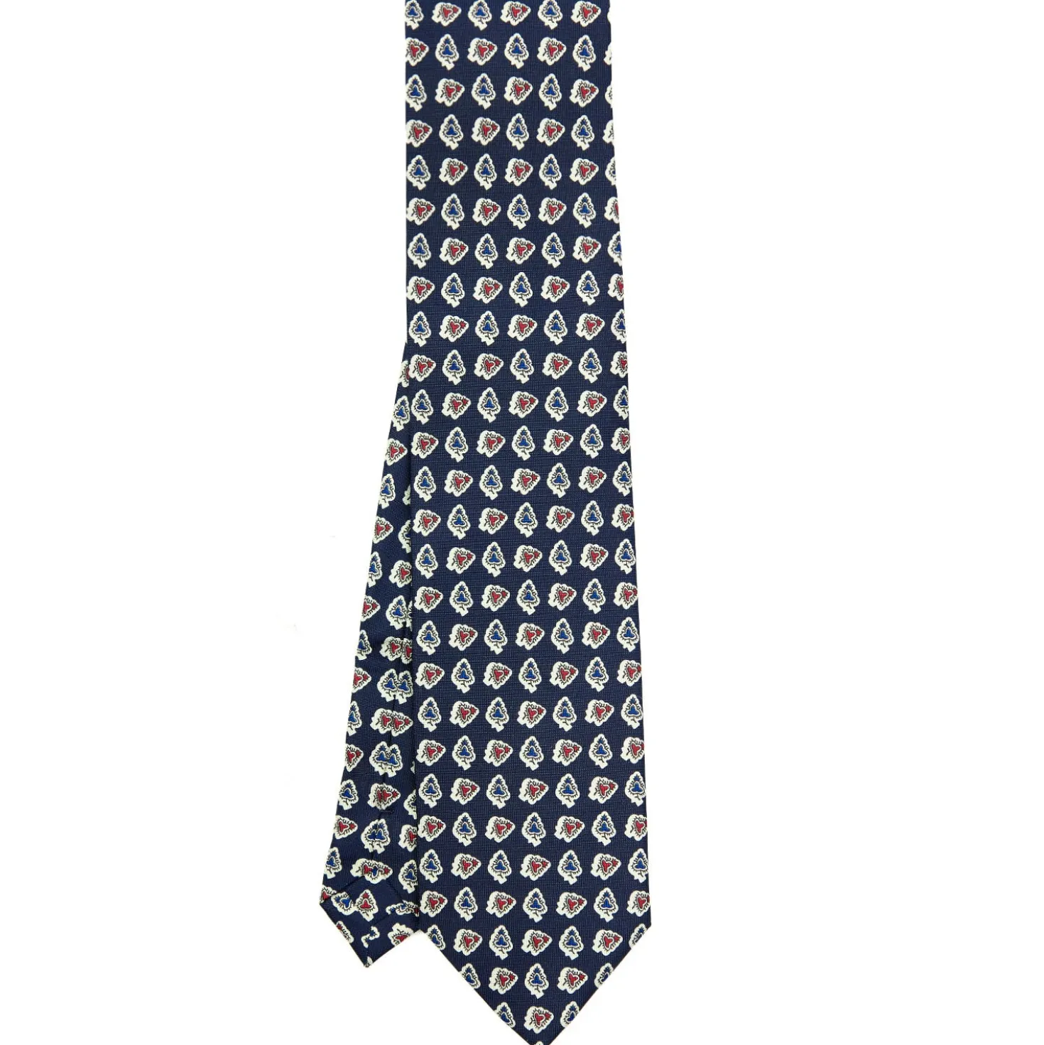 CRAVATTA SARTORIALE EXTRA LONG IN SETA BLU SCURO Collezione heritage