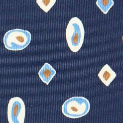 CRAVATTA SARTORIALE EXTRA LONG IN SETA BLU SCURO Collezione heritage