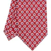 CRAVATTA SARTORIALE EXTRA LONG IN SETA BORDEAUX Collezione heritage