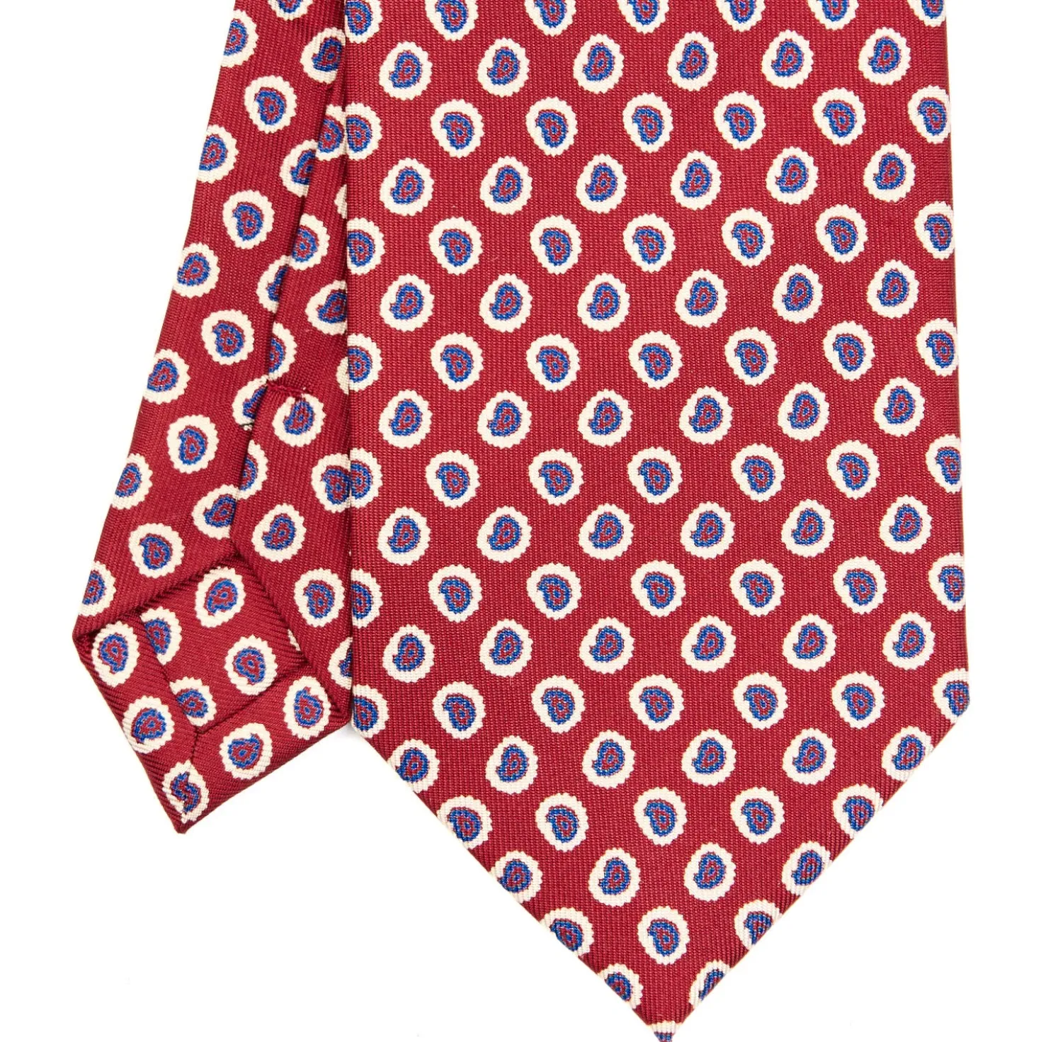 CRAVATTA SARTORIALE EXTRA LONG IN SETA BORDEAUX Collezione heritage