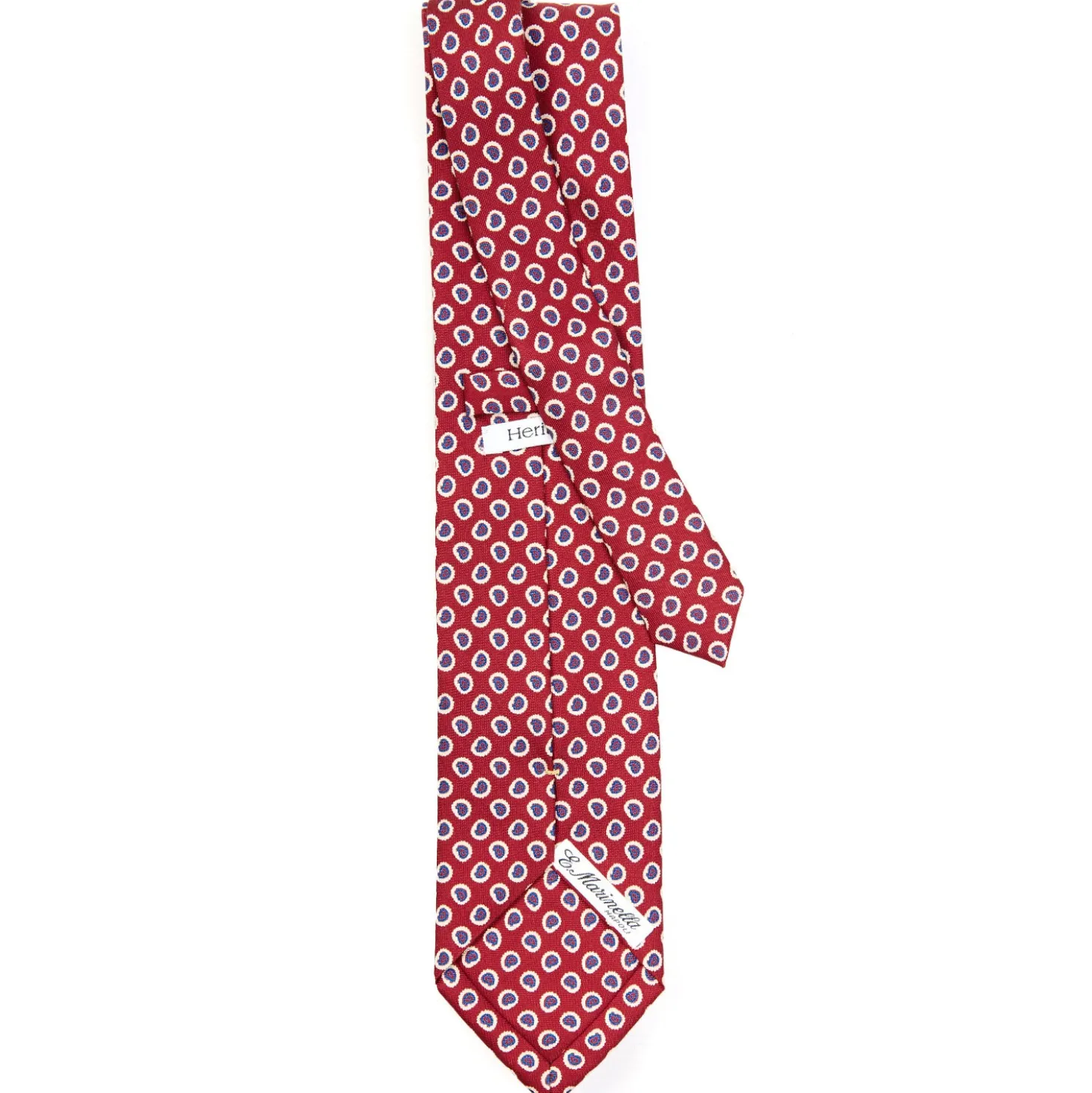 CRAVATTA SARTORIALE EXTRA LONG IN SETA BORDEAUX Collezione heritage
