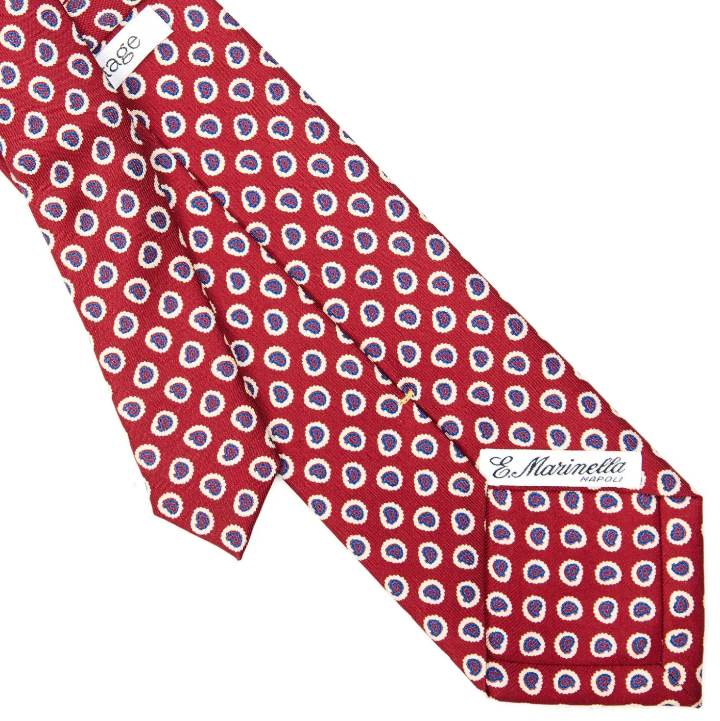 CRAVATTA SARTORIALE EXTRA LONG IN SETA BORDEAUX Collezione heritage