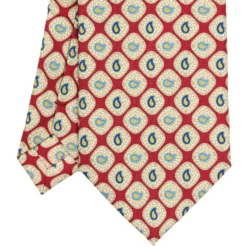 CRAVATTA SARTORIALE EXTRA LONG IN SETA BORDEAUX Collezione heritage