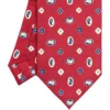 CRAVATTA SARTORIALE EXTRA LONG IN SETA BORDEAUX Collezione heritage