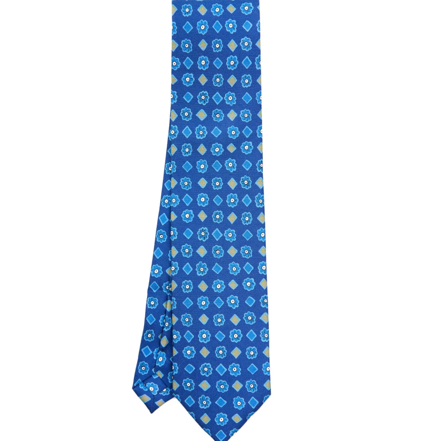 CRAVATTA SARTORIALE EXTRA LONG IN SETA BLU Collezione heritage