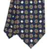 CRAVATTA SARTORIALE EXTRA LONG IN SETA BLU SCURO Collezione heritage
