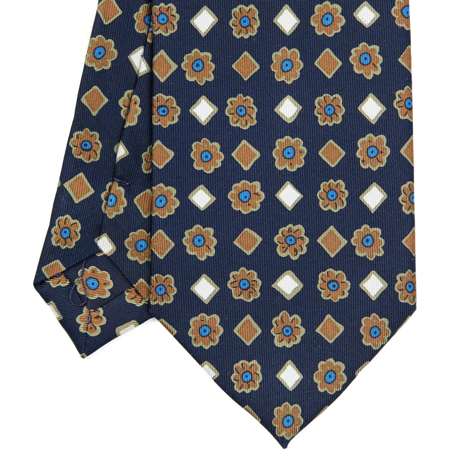 CRAVATTA SARTORIALE EXTRA LONG IN SETA BLU SCURO Collezione heritage