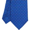 CRAVATTA SARTORIALE EXTRA LONG IN SETA BLUETTE Microfantasia fiore