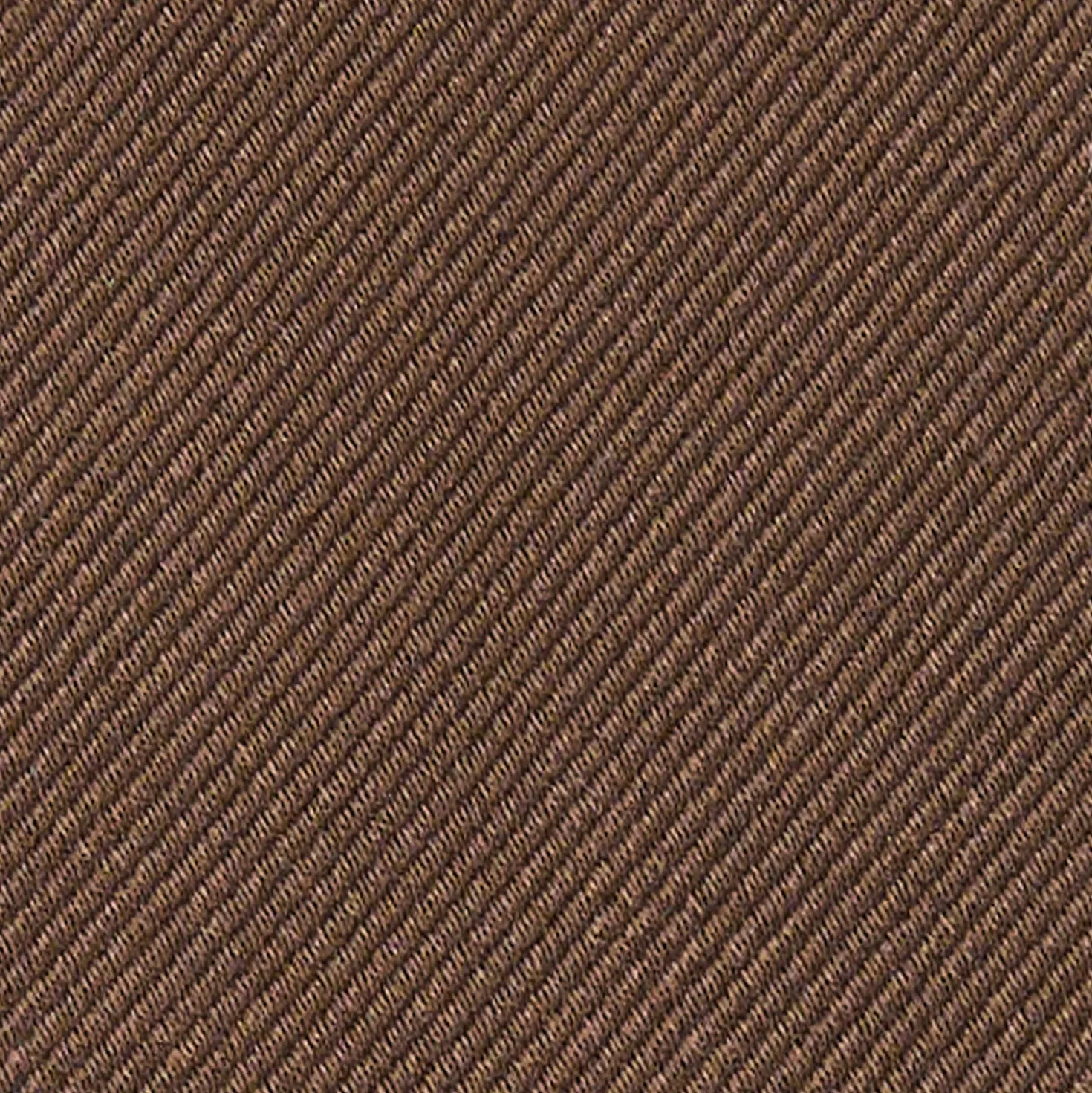 CRAVATTA SARTORIALE IN SETA JACQUARD MARRONE SCURO Tinta unita