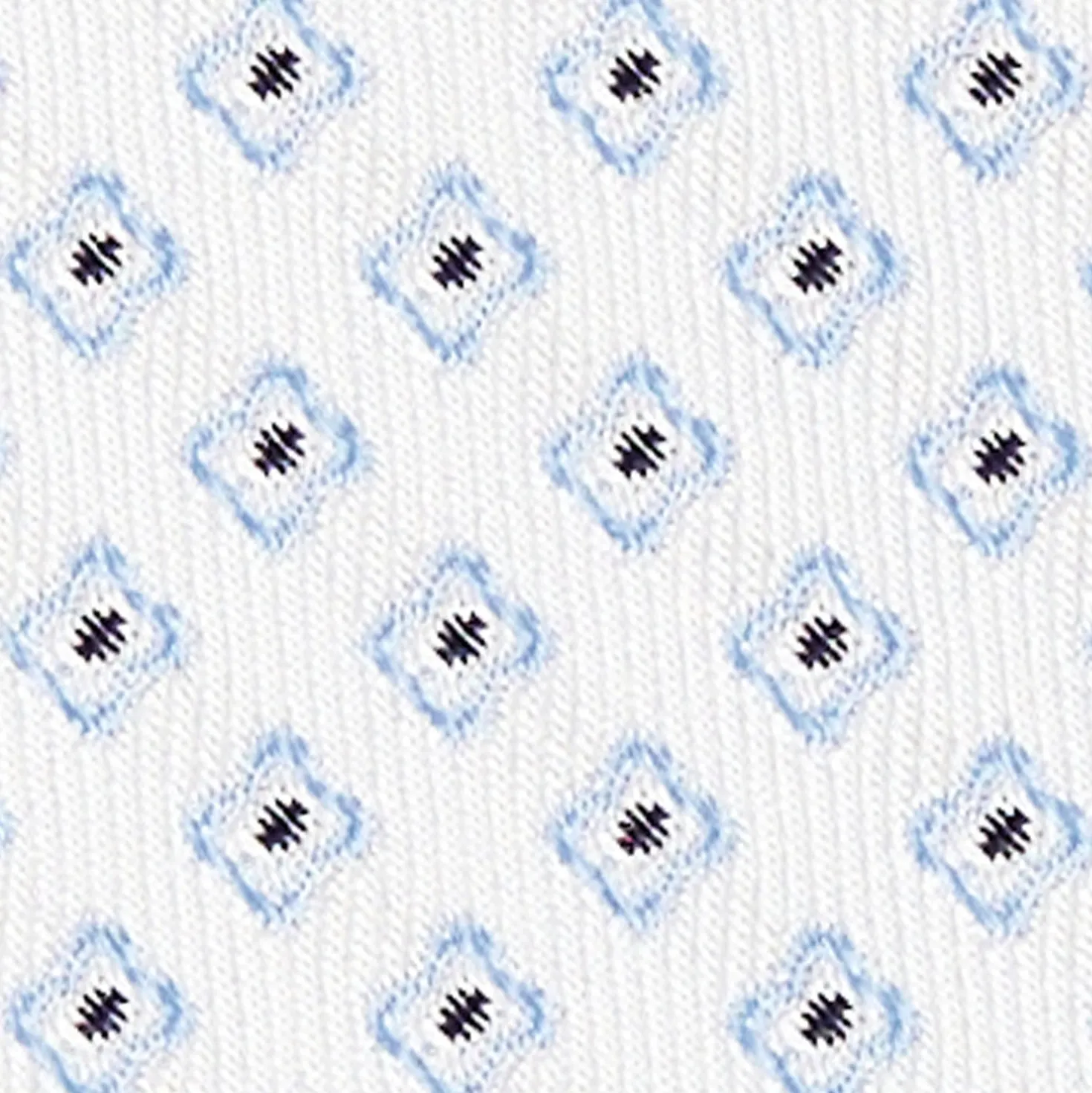CRAVATTA SARTORIALE IN SETA JACQUARD BIANCA Microfantasia fiore
