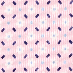 CRAVATTA SARTORIALE 5 PIEGHE IN SETA ROSA Microfantasia fiore