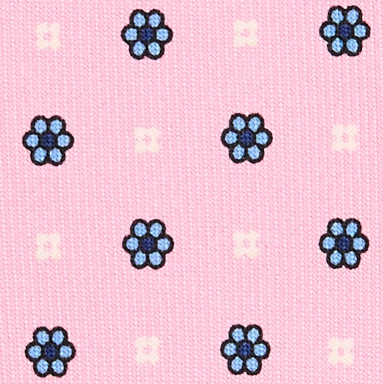 CRAVATTA SARTORIALE 5 PIEGHE IN SETA ROSA Microfantasia fiore