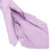 CRAVATTA SARTORIALE 9 PIEGHE IN SETA LILLA Microfantasia fiore