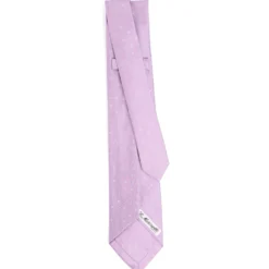 CRAVATTA SARTORIALE 9 PIEGHE IN SETA LILLA Microfantasia fiore