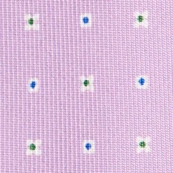 CRAVATTA SARTORIALE 9 PIEGHE IN SETA LILLA Microfantasia fiore