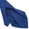 CRAVATTA SARTORIALE 5 PIEGHE IN SETA BLUETTE Microfantasia fiore