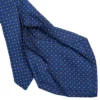 CRAVATTA SARTORIALE 5 PIEGHE IN SETA BLUETTE Microfantasia fiore