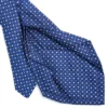 CRAVATTA SARTORIALE 5 PIEGHE IN SETA BLUMicrofantasia fiore