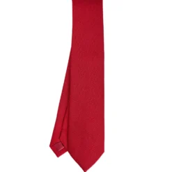 CRAVATTA SARTORIALE ROSSA In garza di seta