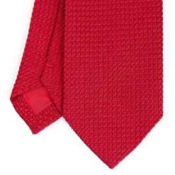 CRAVATTA SARTORIALE ROSSA In garza di seta